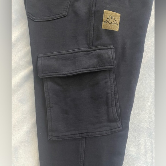 KAPPA LARGE CROPPED CARGO JOGGERS DARK BLUE - Picture 3 of 12